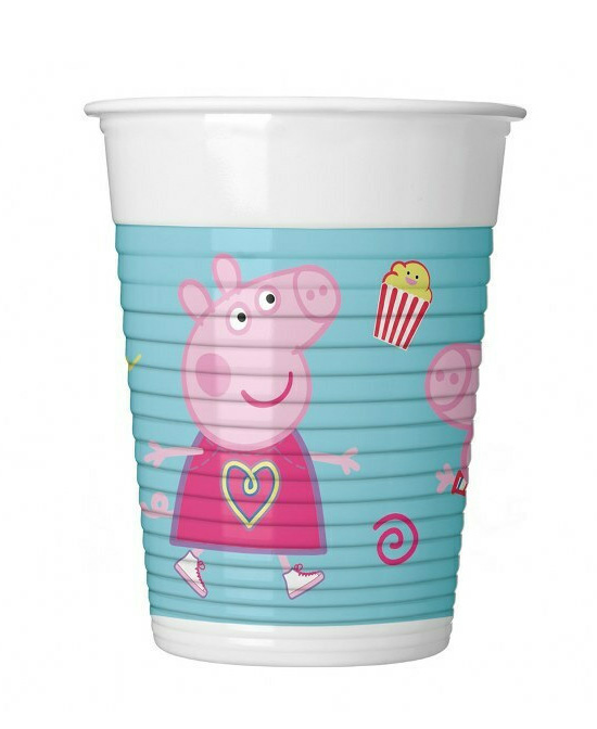 PLASTIC CUPS 200ml 8 pcs PEPPA PIG