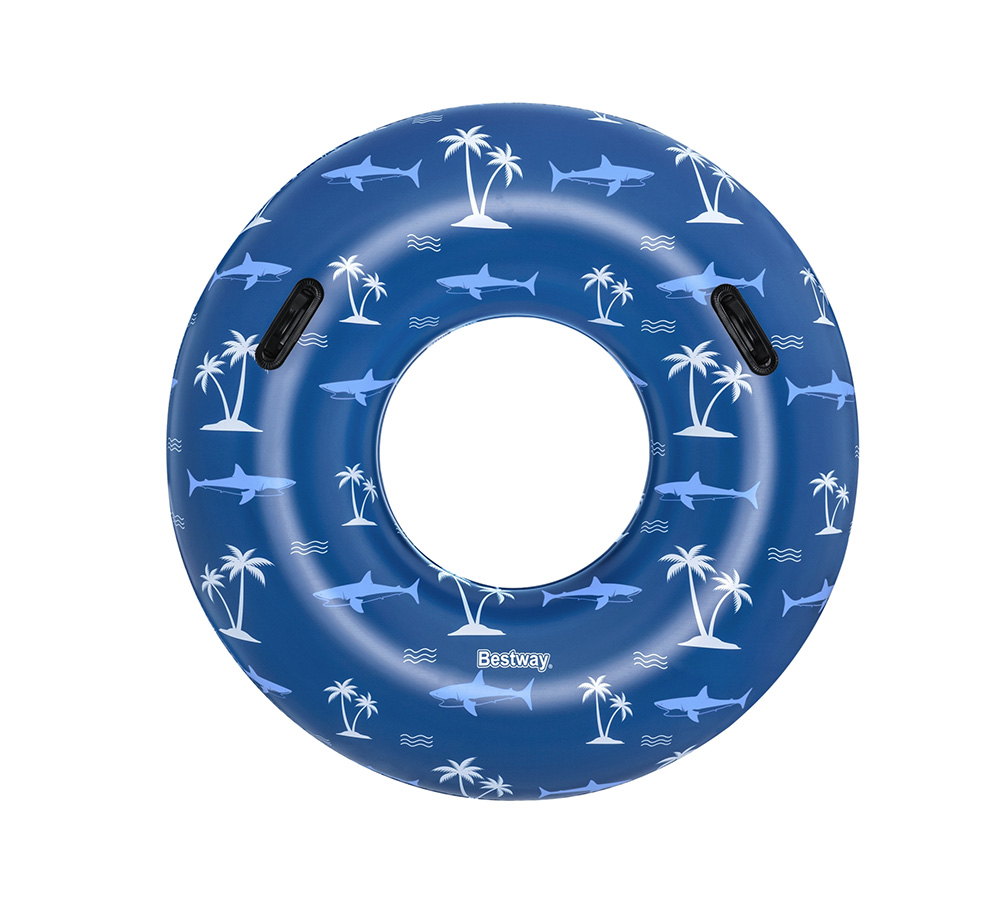 BESTWAY INFLATABLE SWIM TUBE 119 cm NAUTICAL BLUE