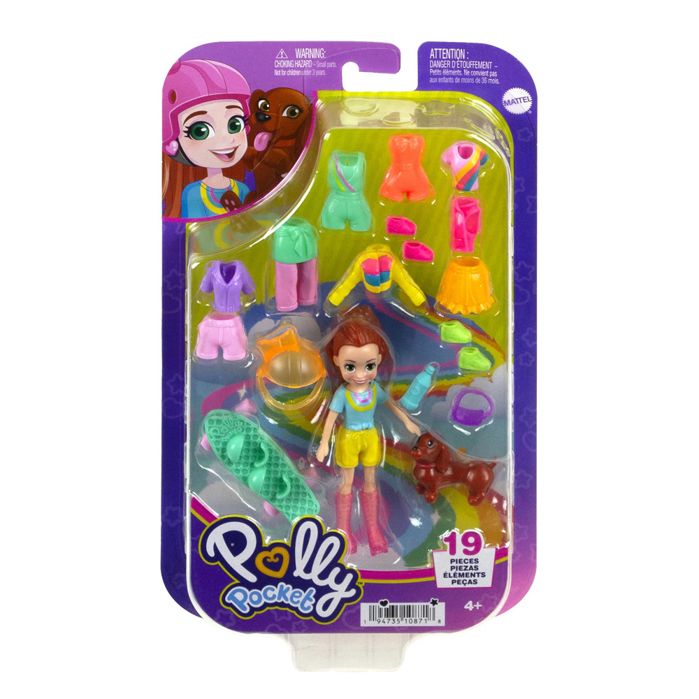 POLLY POCKET - NEW DOLL WITH FASHIONS MEDIUM PACK HKV90