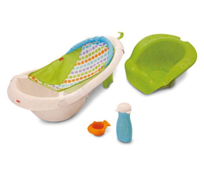 PLASTIC BABY BATH WITH ACCESSORIES