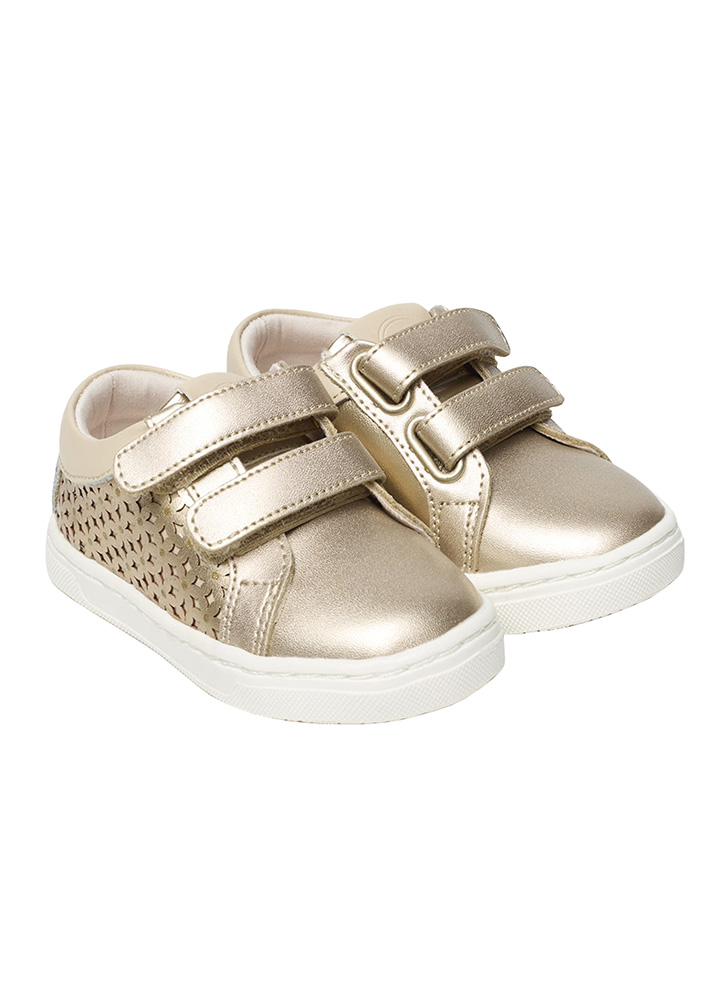 MAYORAL PERFORATED SNEAKER GOLD BEIGE