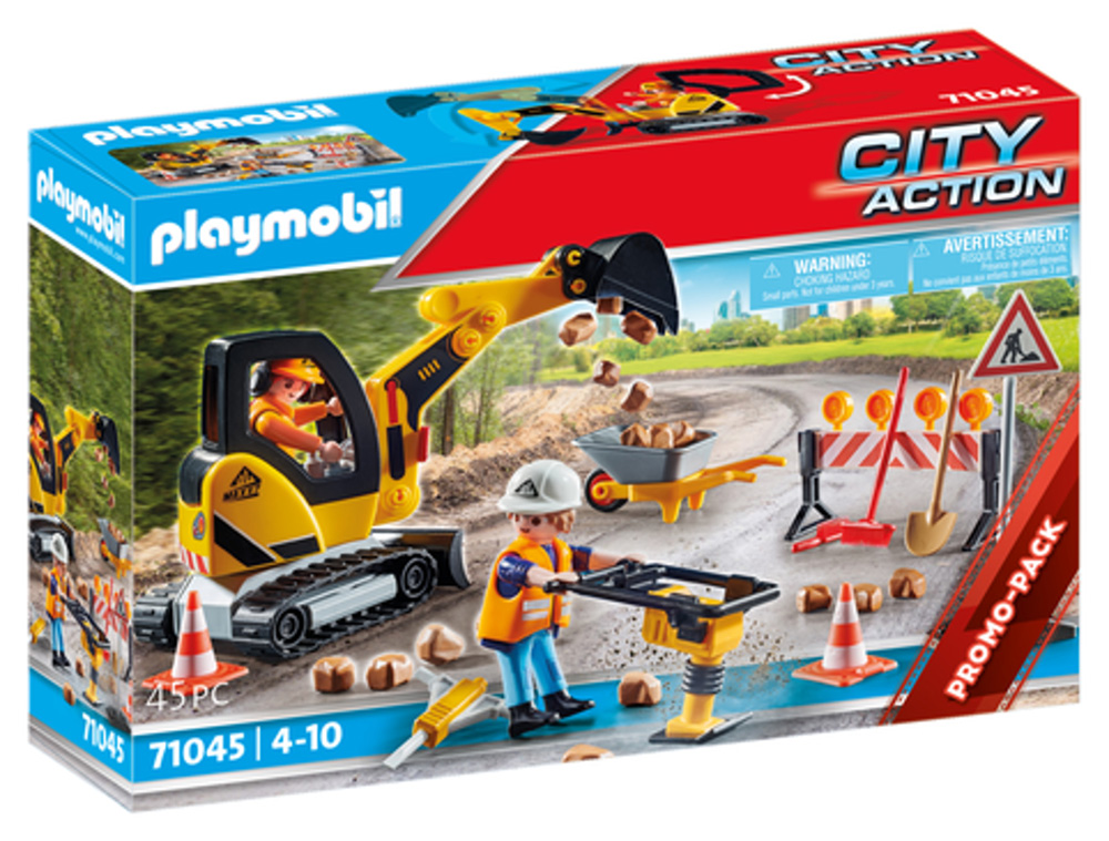 PLAYMOBIL CITY ACTION ROAD CONSTRUCTION