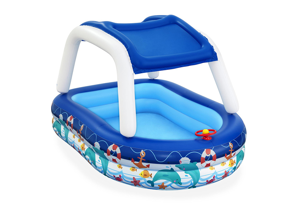 BESTWAY INFLATABLE FAMILY POOL 212X155X132 cm SEA CAPTAIN