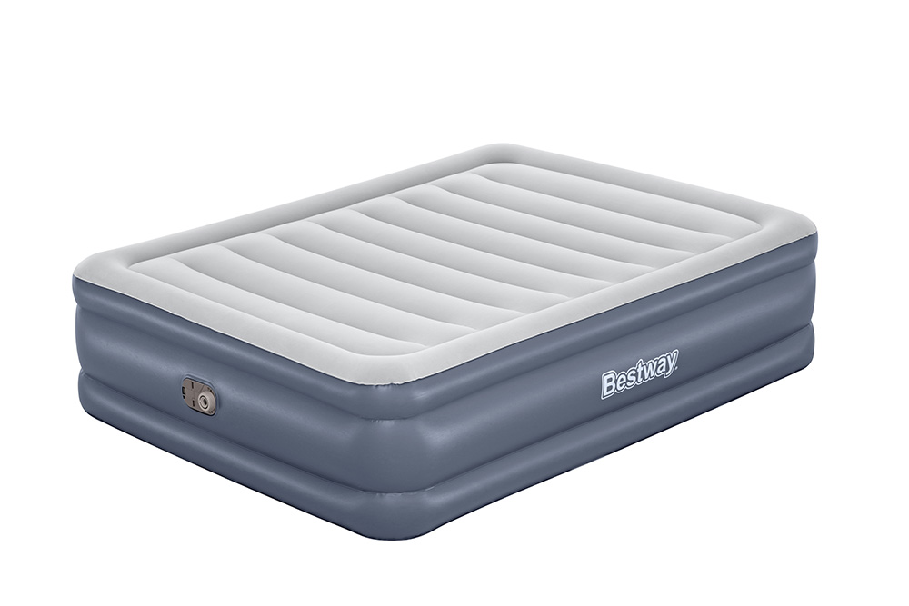 BESTWAY INFLATABLE AIRBED 203X152X51 cm TRITECH AIR QUEEN WITH BUILT-IN AC PUMP