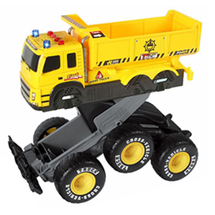 OVERSIZED DUMP TRUCK WITH LIGHTS AND SOUNDS