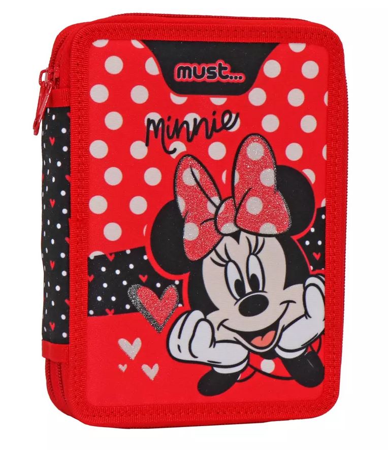 MUST DOUBLE FULL PENCIL CASE 15X5X21 cm MINNIE MOUSE
