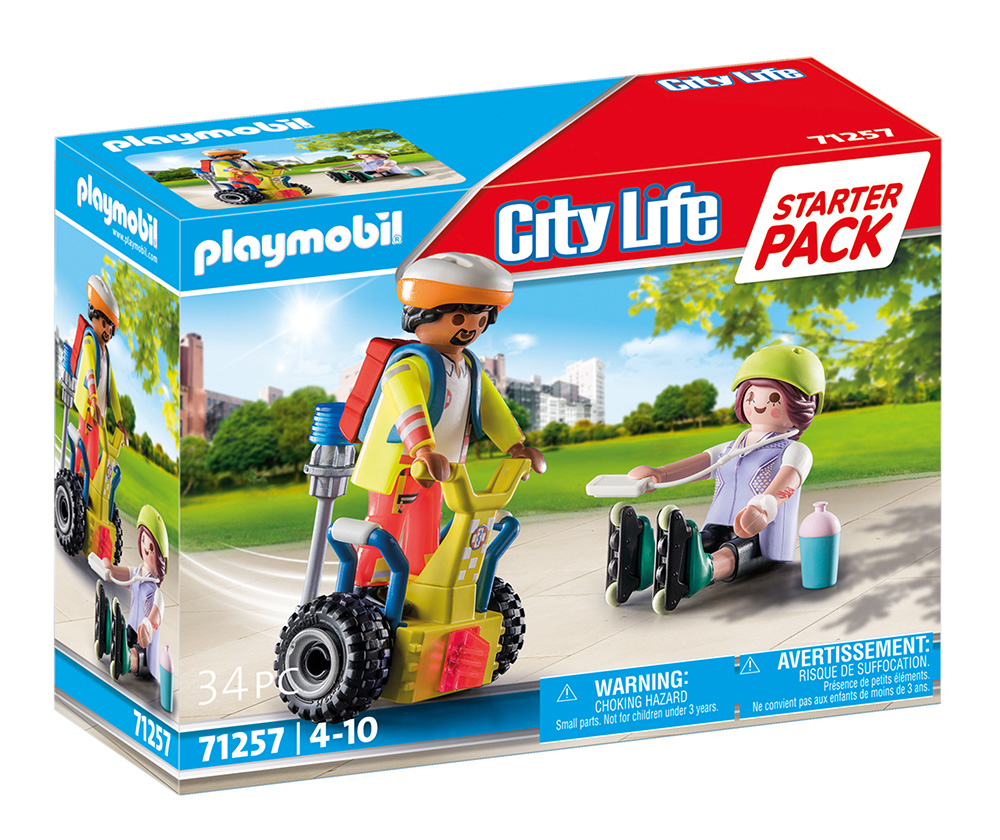 PLAYMOBIL CITY LIFE STARTER PACK RESCUE WITH BALANCE RACER