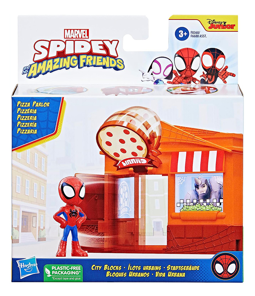 SPIDEY AND HIS AMAZING FRIENDS CITY BLOCKS PIZZA SPIDEY