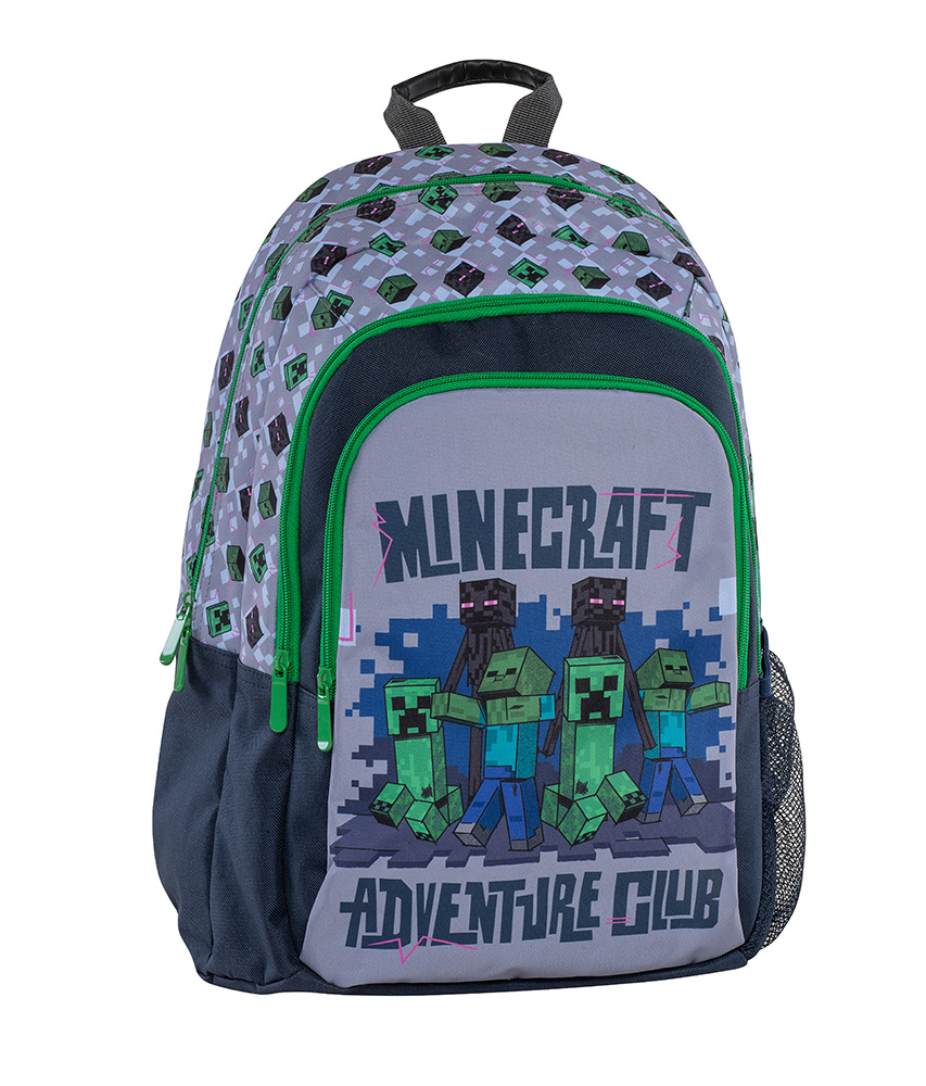 MULTI-CASES BACKPACK GREY MINECRAFT