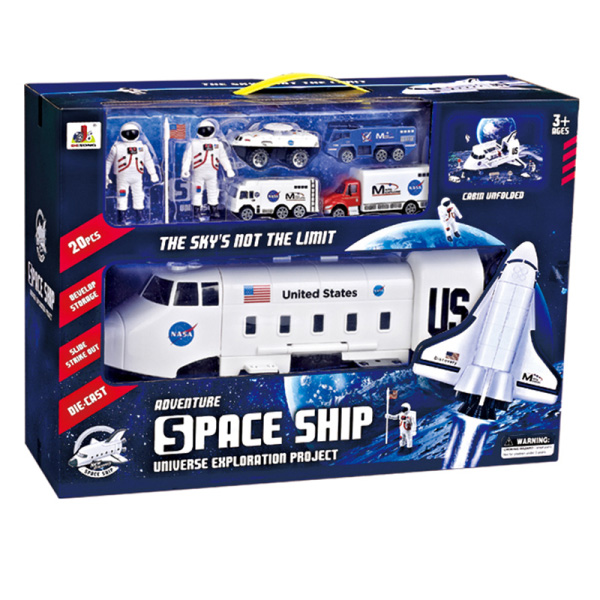 SPACE SET WITH 4 CARS & ASTRONAUTS