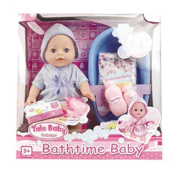 BABY PIPI 30cm. WITH BATH - 2 COLORS