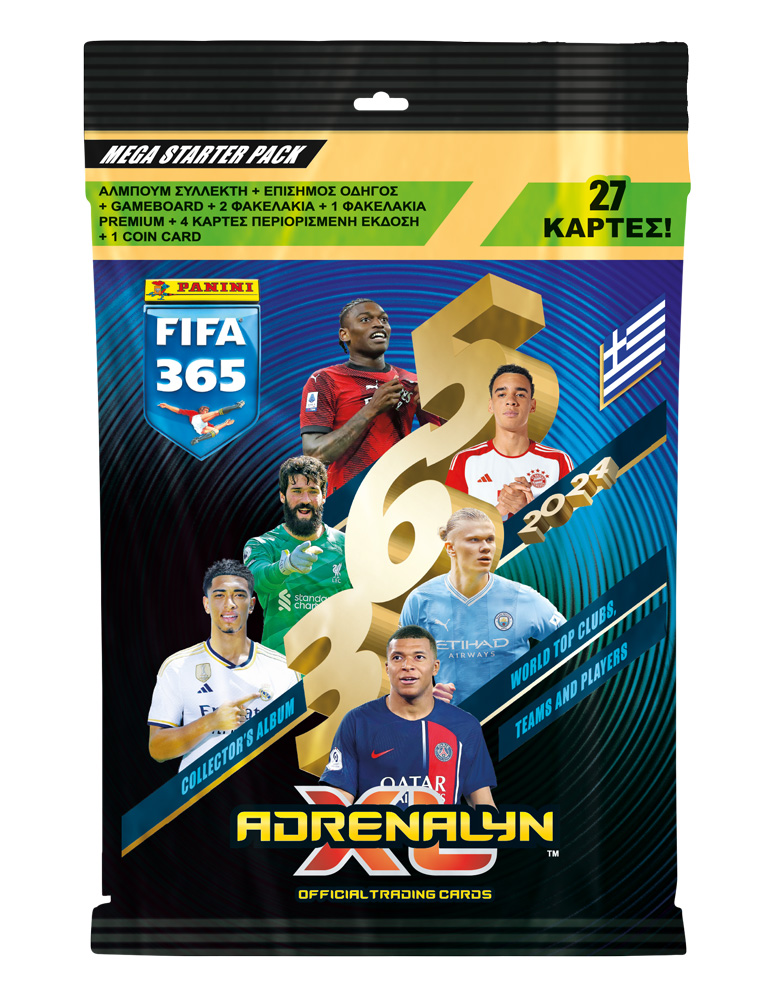 PANINI FIFA 365 CARDS MEGA STARTER PACK ADRENALYN XL 2024