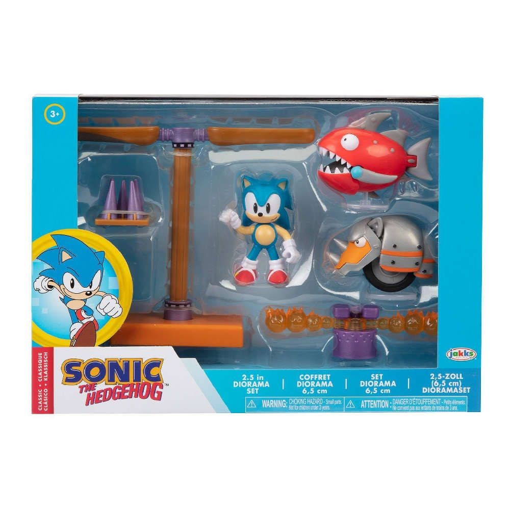 SONIC THE HEDGEHOG DIORAMA WITH 6.5 cm FIGURES