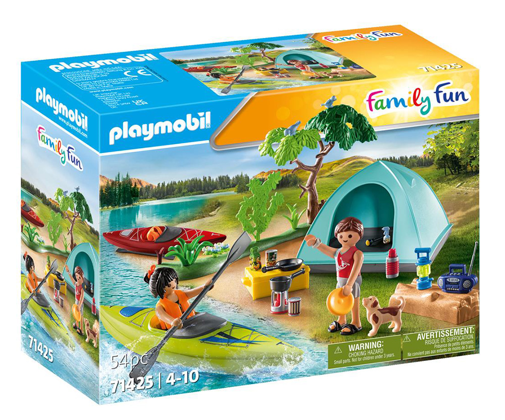PLAYMOBIL FAMILY FUN CAMPSITE WITH CAMPFIRE