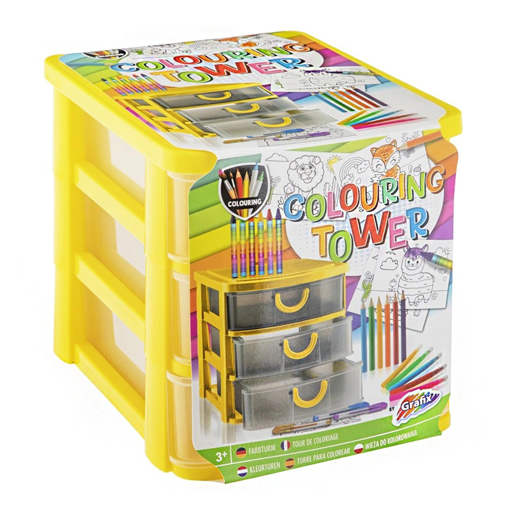 DESK DRAWER - COLOURING TOWER WITH ACCESSORIES