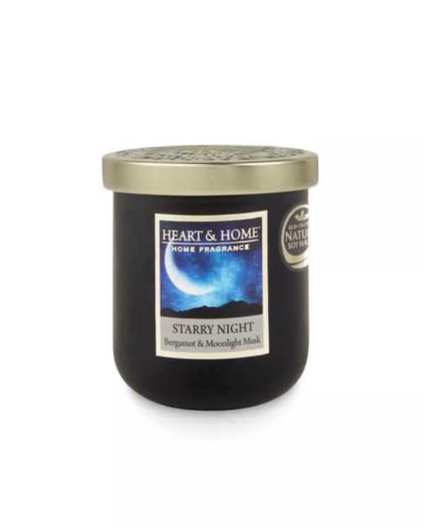HEART & HOME MEDIUM CANDLE 110g STARRY NIGHT