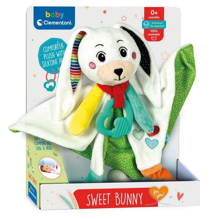 BABY CLEMENTONI NEWBORN BABY SOFT BUNNY FOR 0+ MONTHS