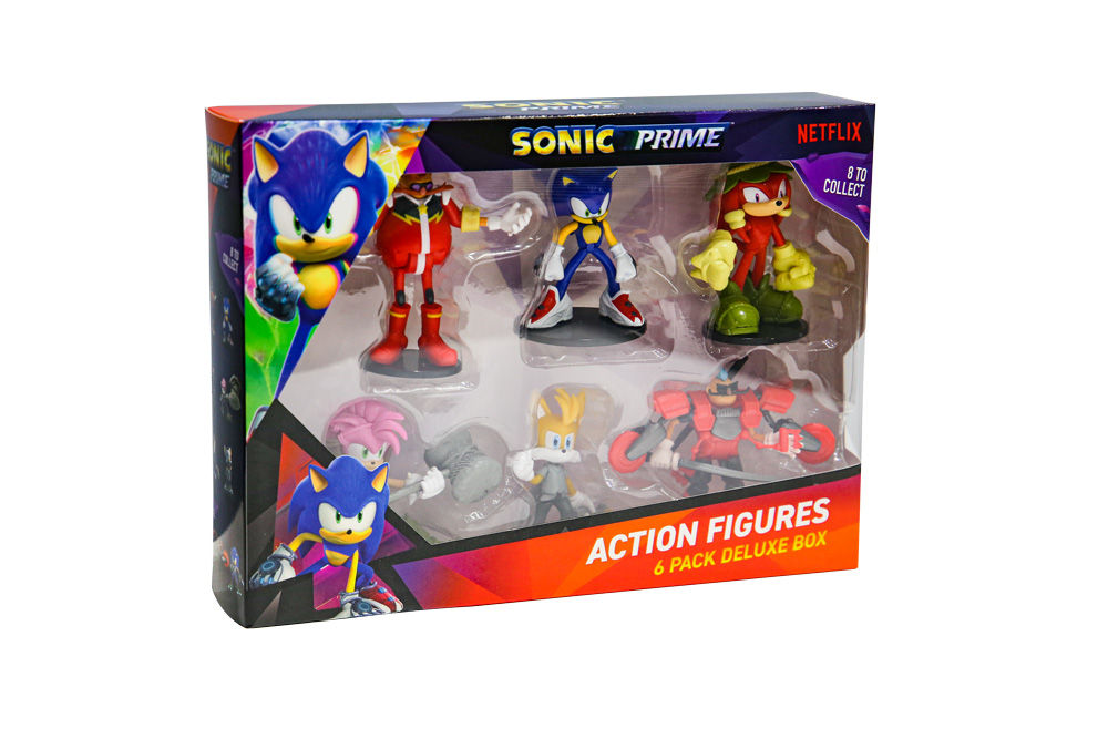 P.M.I. SONIC ARTICULATED ACTION FIGURES 7.5cm 6PACK S1