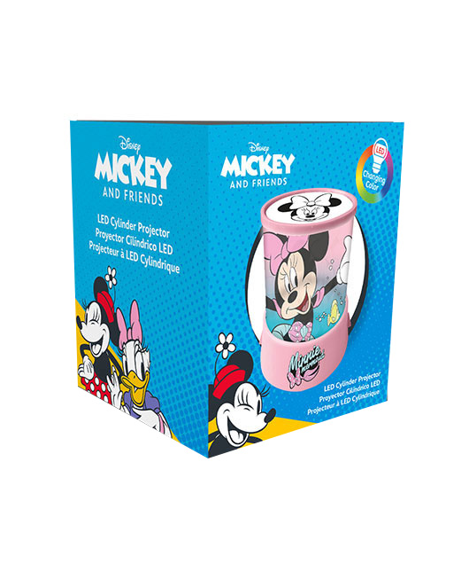 CYLINDER LED LIGHT PROJECTOR MINNIE MOUSE