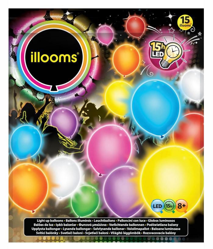 ILLOOMS BALLOONS MIXED 15 pcs