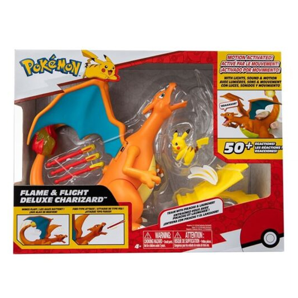 POKEMON FIGURE CHAROZARD WITH SOUND-LIGHT AND MOTION