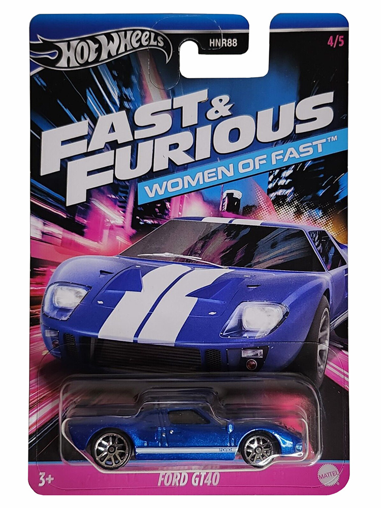 HOT WHEELS CARS - MOVIES - FAST & FURIOUS WOMEN ON FAST FORD GT40