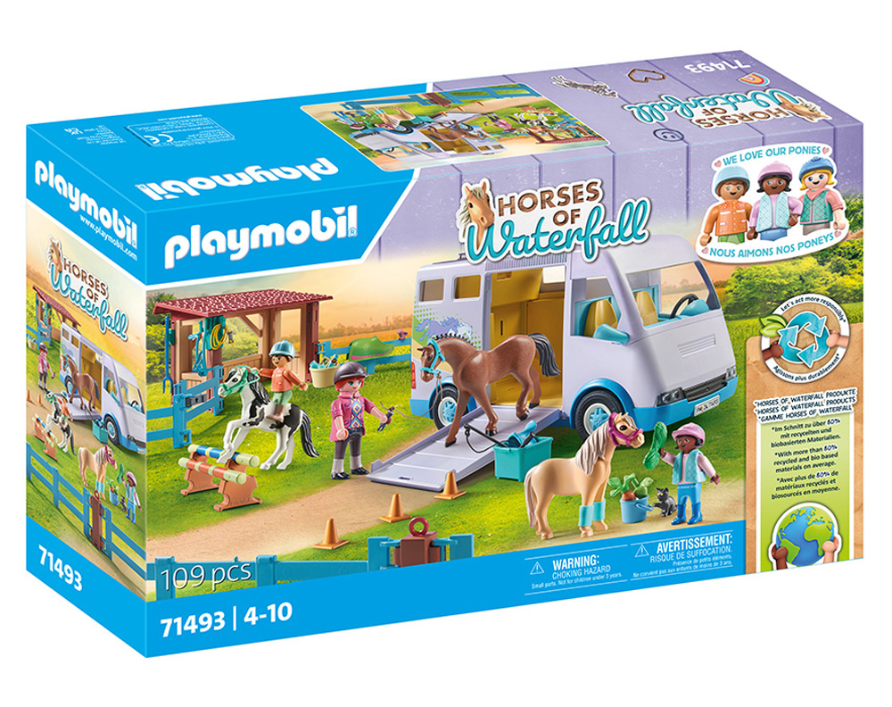 PLAYMOBIL HORSES OF WATERFALL MOBILE HORSE RIDING SCHOOL