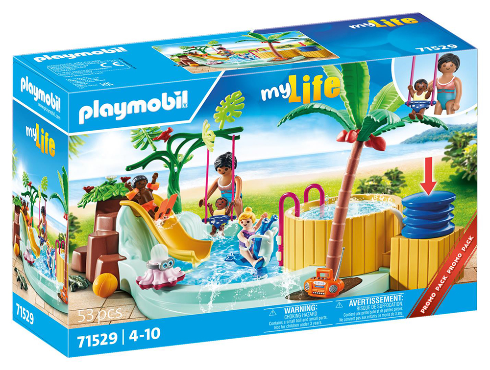 PLAYMOBIL CITY LIFE CHILDREN\'S POOL WITH WHIRLPOOL