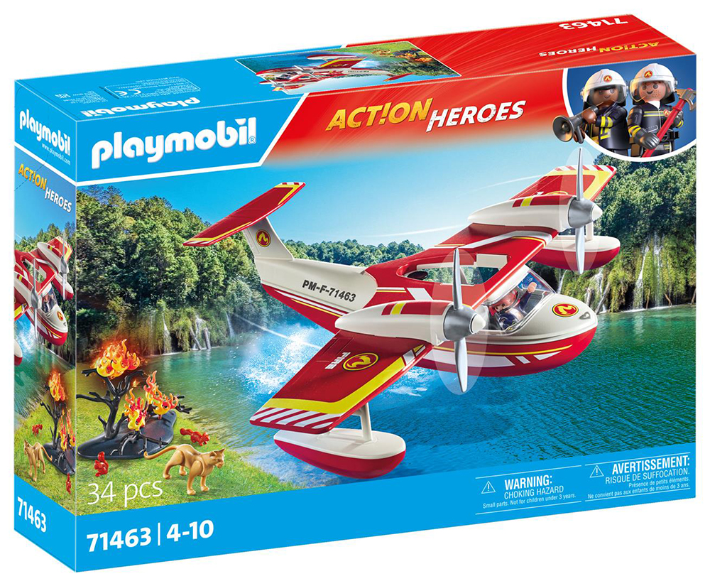 PLAYMOBIL CITY ACTION FIREFIGHTING SEA PLANE WITH EXTINGUISHING FUNCTION