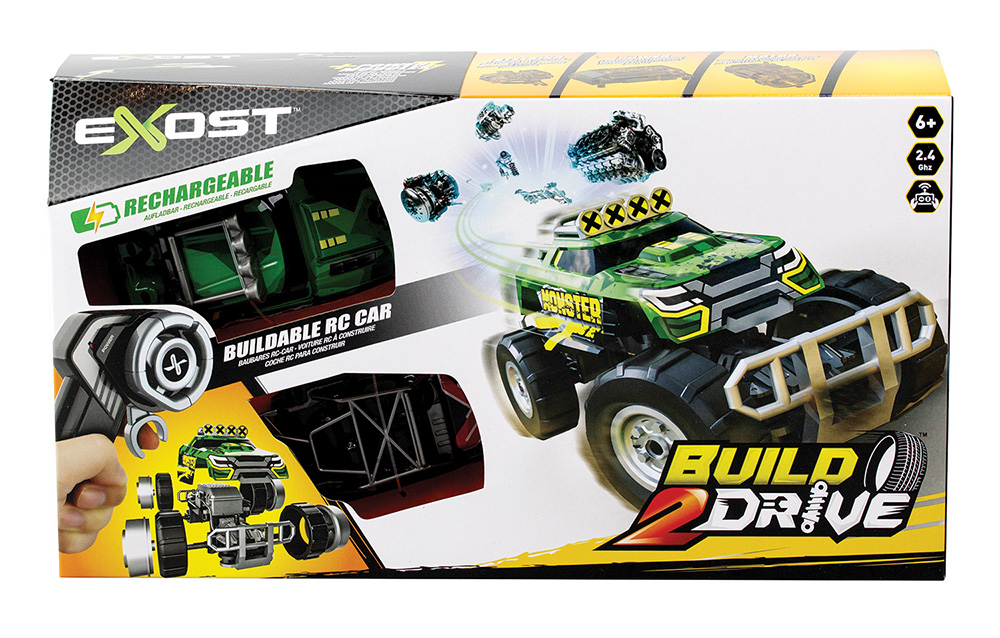 EXOST BUILD 2 DRIVE DELUXE SET (MIGHTY CRAWLER) REMOTE CONTROL & ASSEMBLED RACE CAR 