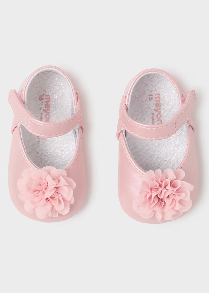 MAYORAL MARY JANE SHOES FLOWER PINK