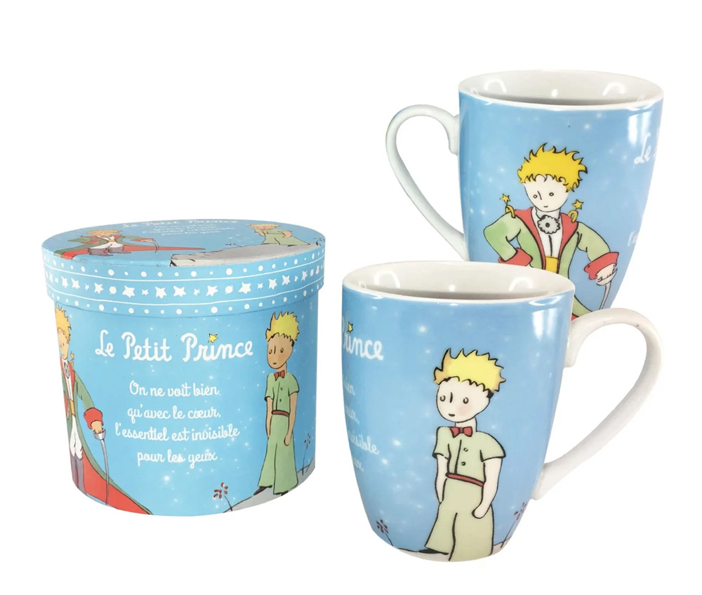 CERAMIC MUG IN ITS INDIVIDUAL BOX LITTLE PRINCE WITH CAPE AND SWORD
