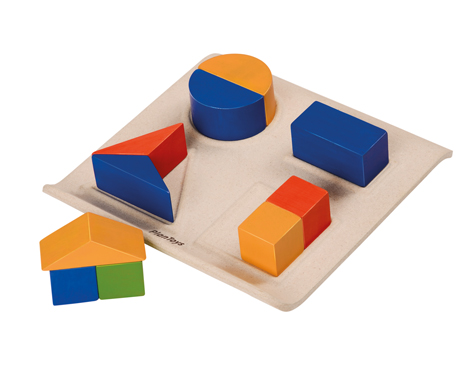 GAME PLAN TOYS WOODEN BASE WITH SHAPES