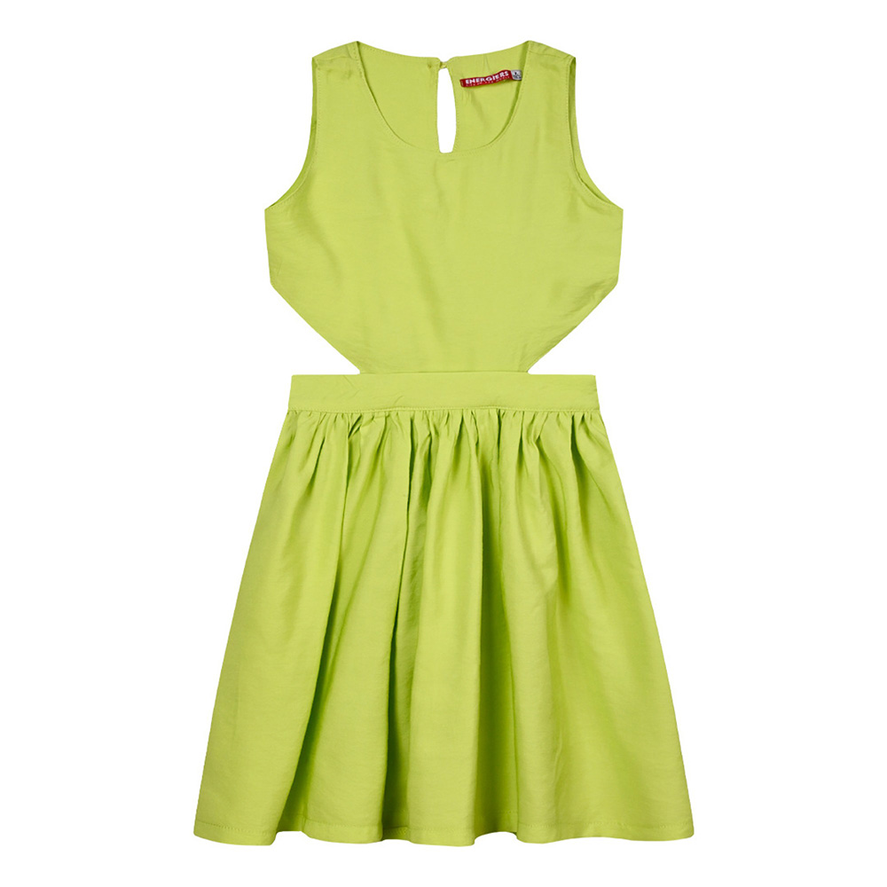 ENERGIERS GIRL\'S DRESS BRIGHT GREEN