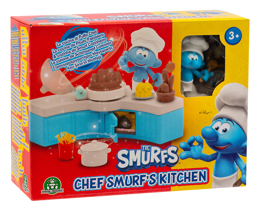 SMURFS MINI PLAYSETS WITH FIGURE - 2 DESINGS