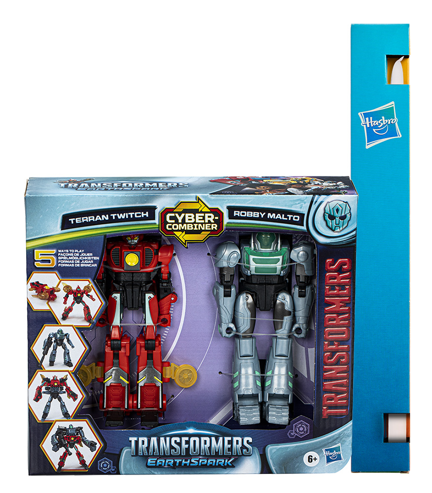  TOY CANDLE TRANSFORMERS EARTHSPARK COMBINER 1 - TERRAN TWITCH & ROBBY MALTO