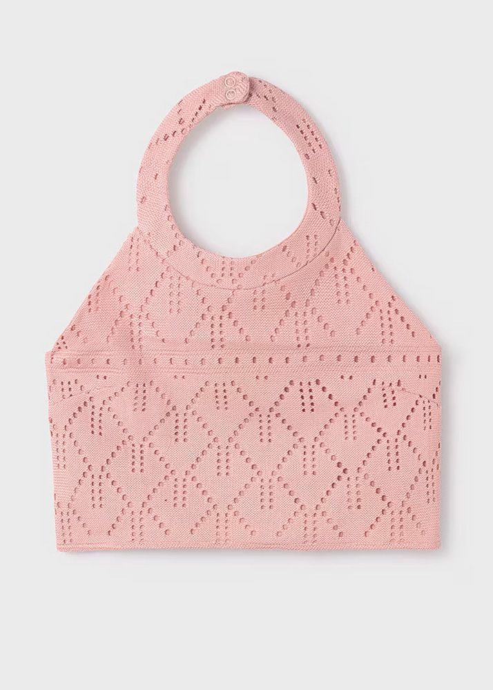 MAYORAL TOP PERFORATED PINK