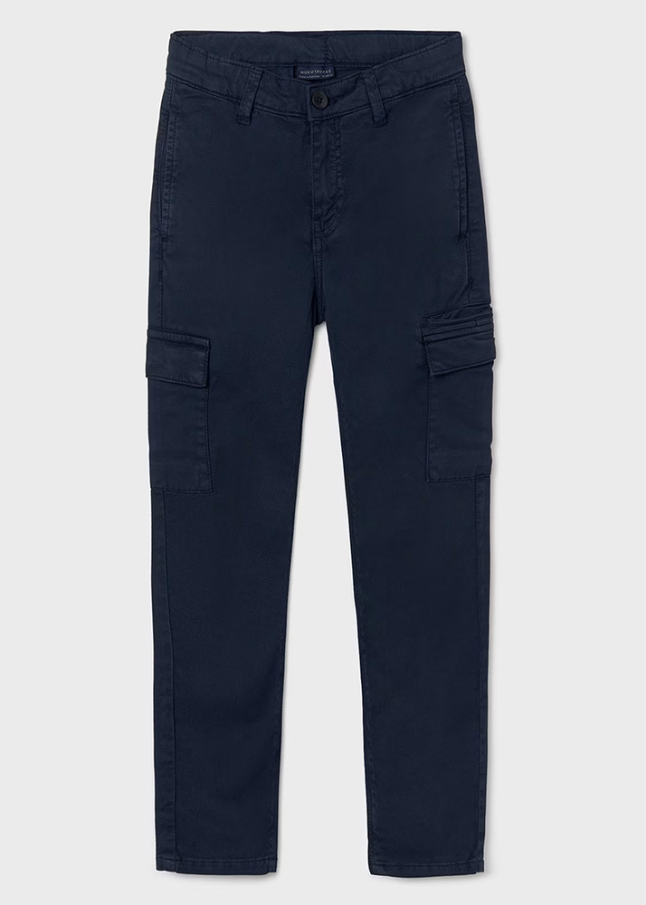 MAYORAL TROUSERS CARGO SLIM FIT NAVY BLUE