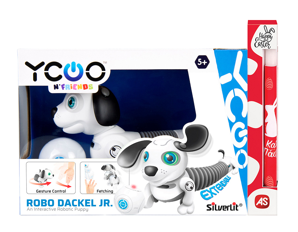 TOY CANDLE SILVERLIT YCOO ROBO DACKEL JUNIOR REMOTE CONTROL ROBOT PUPPY FOR AGES 5+