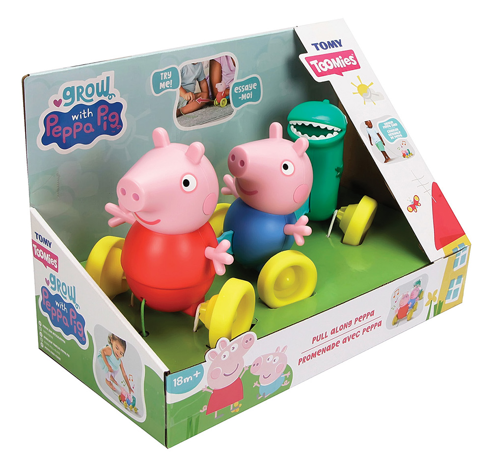 TOMY TOOMIES BABY TODDLER PULL ALONG PEPPA PIG FOR 18+ MONTHS