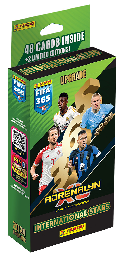 PANINI FIFA 365 2024 ADRENALYN INTERNATIONAL STARS BLISTER WITH CARDS