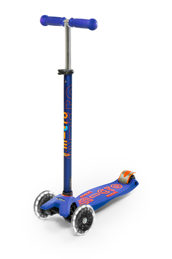 MICRO 3-WHEELS SCOOTER MAXI MICRO DELUXE LED BLUE