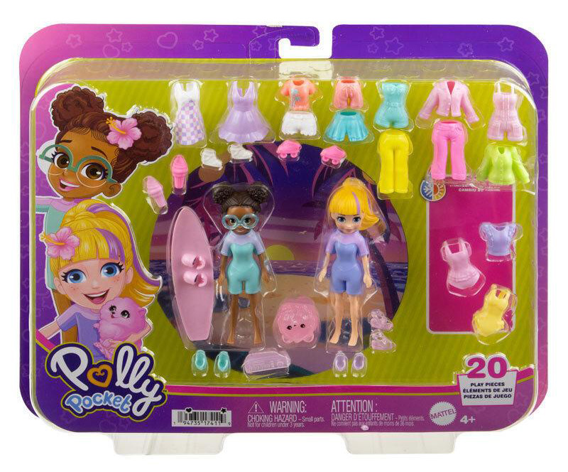 POLLY POCKET NEW DOLL WITH FASHION LARGE PACK 