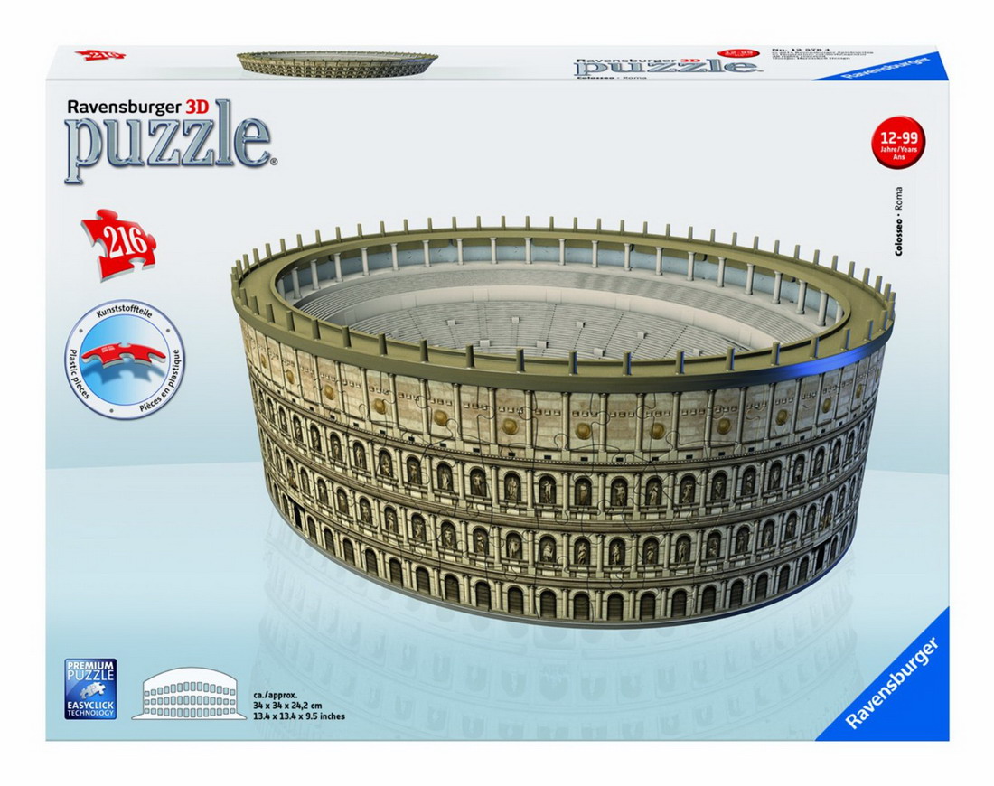 Ravensburger Puzzle - 3D Puzzle - The Colosseum in Rome by Night