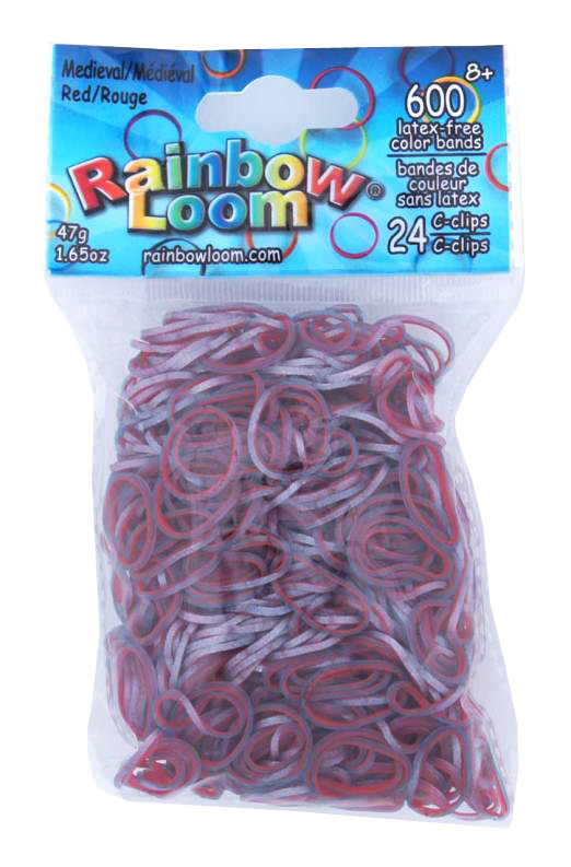RAINBOW LOOM REFIL BANDS MEDIEVAL COLLECTION RED