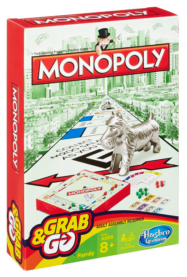 TABLE GAME TRAVEL MONOPOLY GRAB & GO