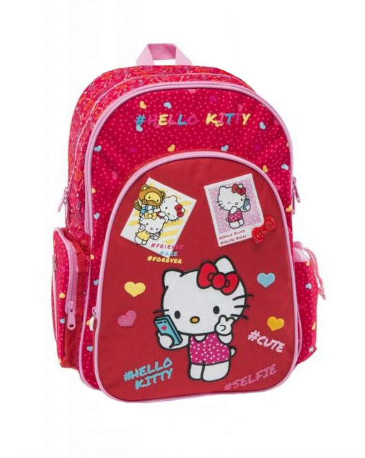 MULTIPLACED BACKPACK HELLO KITTY RED