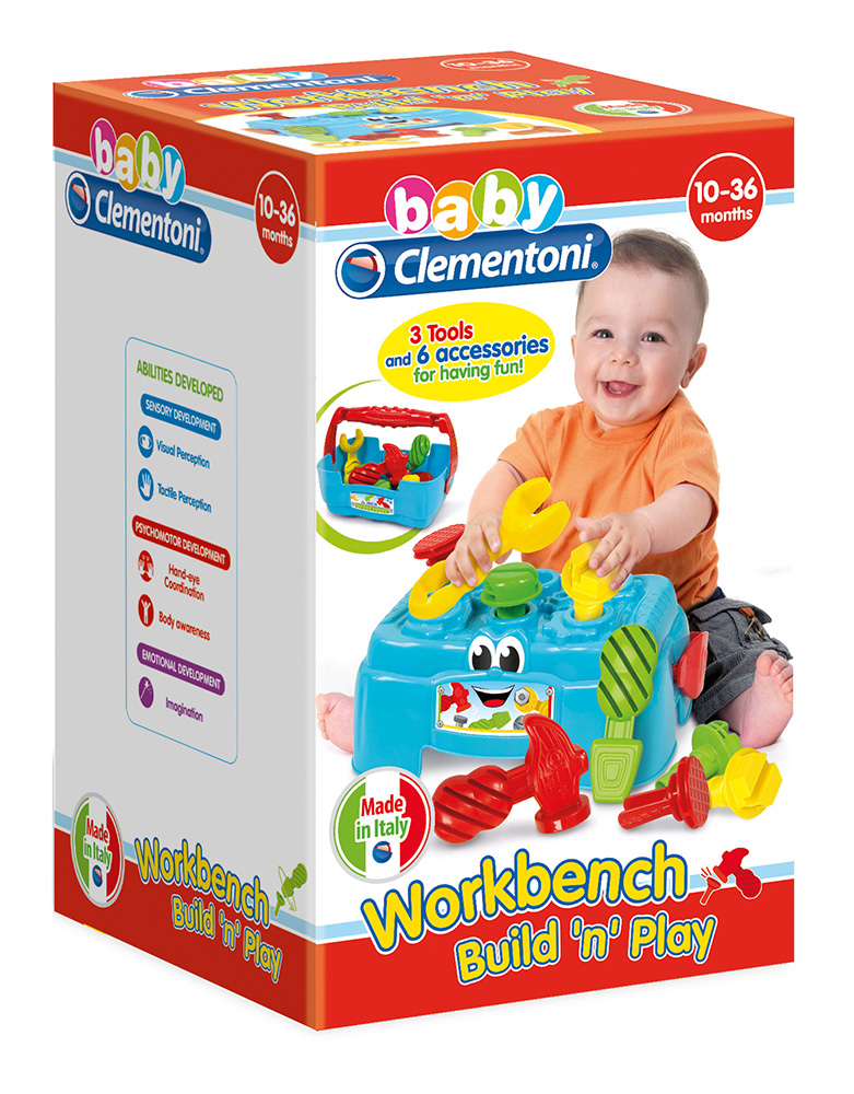 BABY CLEMENTONI PLAY FOR FUTURE BABY TODDLER TOY WORKBENCH FOR 10-36 MONTHS