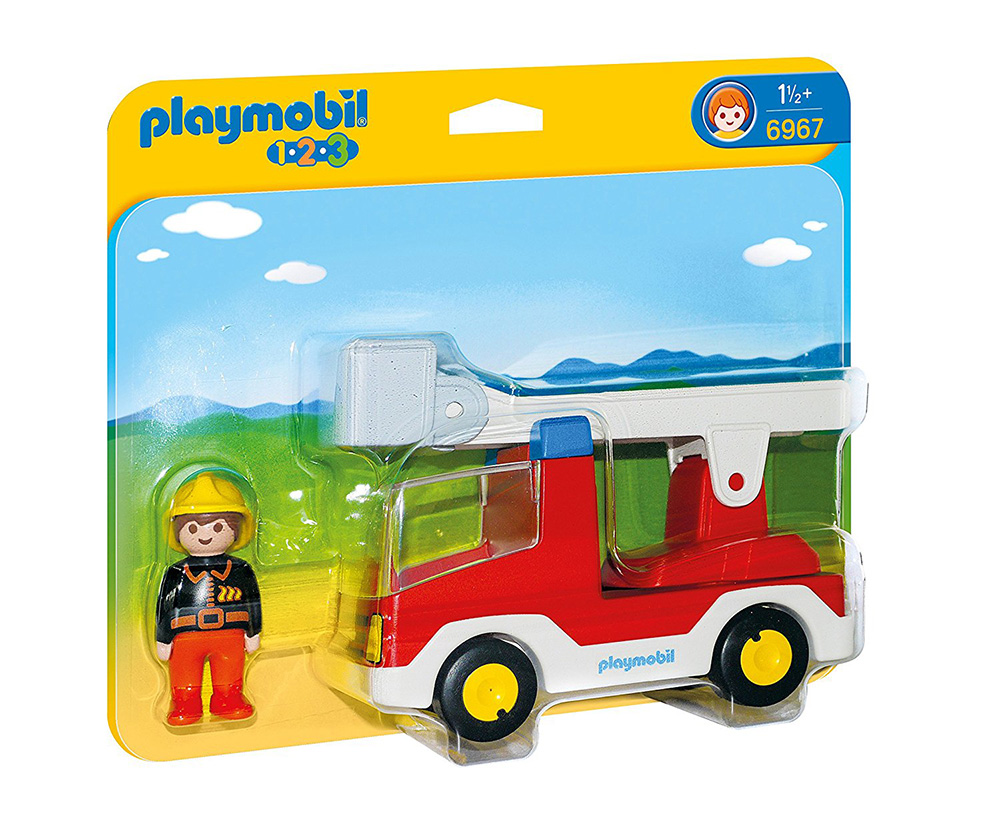 PLAYMOBIL 1-2-3 FIRE ENGINE WITH LADDER