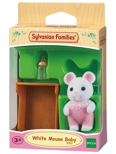 THE SYLVANIAN FAMILIES-WHITE MOUSE BABY